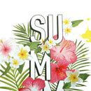 summer flower iron on patches heat transfer pyrography for diy clothing decor JR