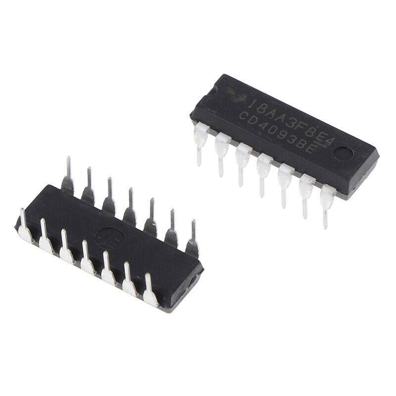 10 pcs CD4093BE inline DIP-14 Schmitt trigger chipB Ew