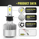 H3 LED CAR LAMP 200W 20000LM HEADLIGHT KIT Driving Beam Bulbs Globes 6000K-6500K