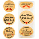 500Pcs Thank You Kraft Stickers Favors Baking Envelope Seal Handmade StickeSEAU
