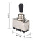1Pc Guitar 3 Way Toggle Switch, Metal Enclosed 3 Way Selector Switch With B