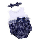 2Pcs/Set Baby Girl Clothing Newest Newborn Baby Girl Princess Lace Bodysuit