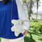 Cute Plush Bear Winter Crossbody Bag Women Crossbody Satchel Bags (White)