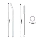 Heat-Resistant Environmental Protection Glass Straw Pipe Straight Favor Ben X5B6