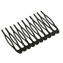10pcs 10 Teeth Metal Black Wig Combs Hair Pins Clips DIY for Women Beauty