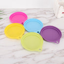88mm Pet Dog Cat Food Storage Can Tin Cover Lid Top Cap Random Color Reusable LJ