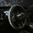1Pc New Car Truck Steering Wheel Cover Bling Rhinestone Leather Univers CGZ