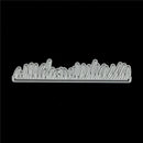 2Pcs Fence Design Metal Cutting Die For DIY Scrapbooking Album Paper Card BX