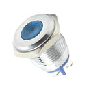 16mm 12V LED Indicator Instrument Panel Light Lamp with Wire Blue Light