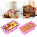 Silicone Bread Loaf Cake Mould No-Stick Bakeware Baking Oven Rectangl Dlqq A0N2