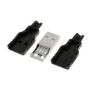 10Pack USB Type-A 4-pin Male Jack Plug Socket Connector Connector Adapter