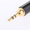 4x 2.5mm Stereo Male Adapter Jack Plug DIY Solder 3 Pole Audio Connector