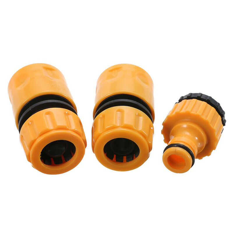 3pcs Quick Tap Water Connector Adapter Fast Coupling Adaptor Drip Tape 3/4i