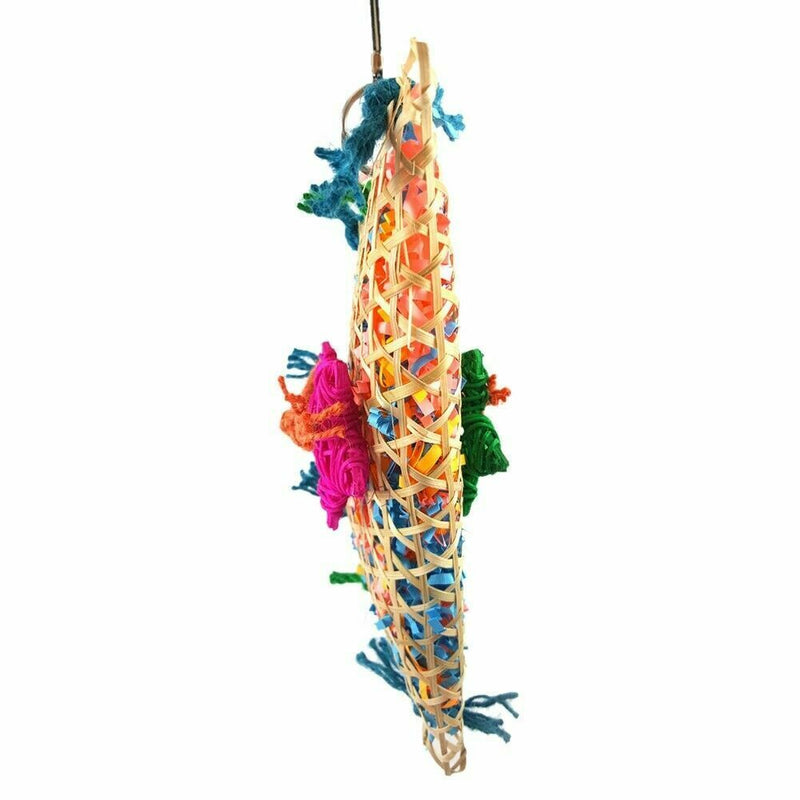 New Pet Bird Parrot Swing Cage Foraging Toys Chew Bites For Parakeet Cockat K1B4