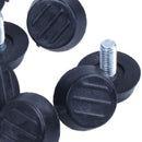 Furniture non-slip adjustable screw on leveling foot M6 thread 10 Q9S1