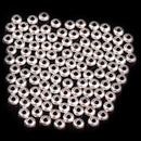 100X Stainless Steel Round Loose beads for Jewelry bracelet making DIY Findings