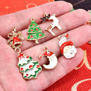 21 pcs Mixed Enamel Plated Christmas Charm Jewellery DIY Making Pendant Findings
