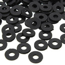 M5 x 10mm x 1mm Black Nylon Flat Washers Gaskets Spacers 100PCS A7D9