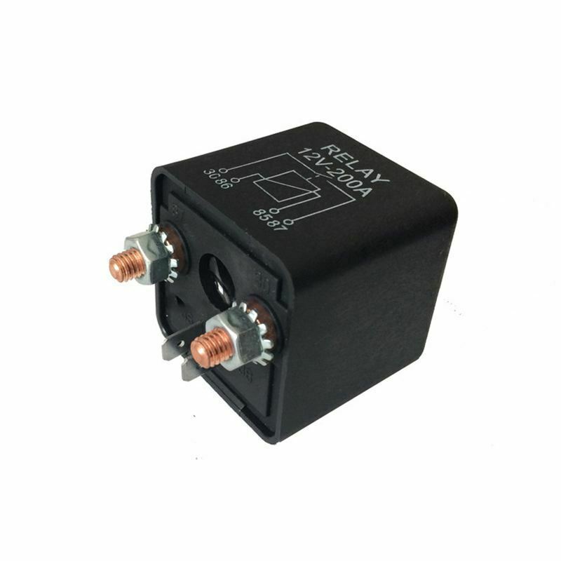 12V 200A Normally Open 4 Pin Relay - Heavy Duty Automotive Marine Split Cha J9K1