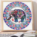5D DIY Special Shaped Diamond Painting Elephant Embroidery Mosaic Craft Kit