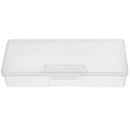 White Plastic Transparent Nail Tools Storage Box Nail Rhinestone Decoration