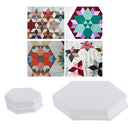 100pcs 79mm Hexagon English Paper Piecing Quilting Tool Patchwork Template