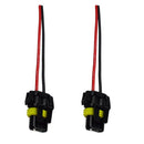 2x HB3 9006 HB4 Bulb Socket Female Adapter Connector for Headlight Fog Lamp P