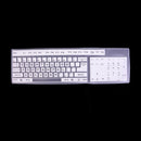 Universal silicone desktop computer keyboard cover skin protector film coveS Ew