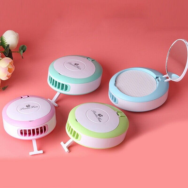 Women'S Grafting Eyelash Magic Eyelash Mirror Hair Dryer Mini Usb Charging  O6Q5