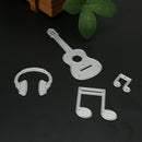 9pcs Scrapbooking DIY Guitar Notes Piano Metal Steel Cutting Die Stencil