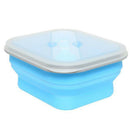 Collapsible Potable-Plastic Lunch Bento Box Food Storage Container +Spoon
