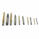 10pcs Screw Extractor Cobalt Drill Bit Set Easy Out Removing Broken Bolt Set
