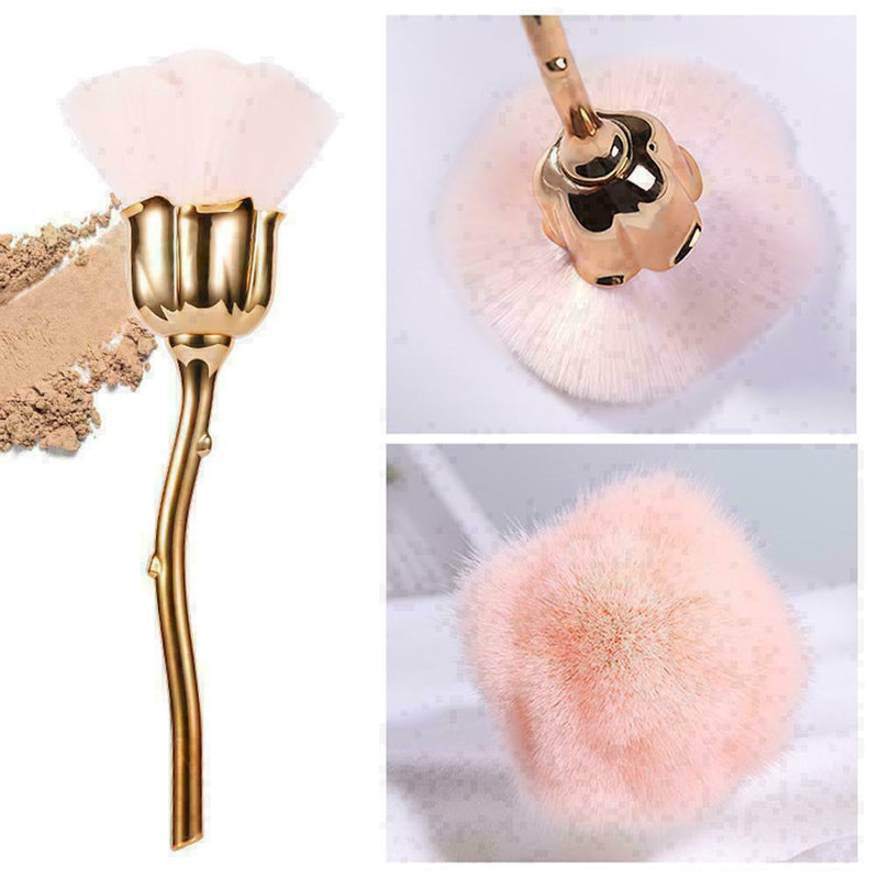 Nail Art Dust Brush For Manicure Rose head brush Blush N9D9 R0M3 Powder-Bru Z3V6