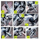Bicycle Tools 4 in 1 Pedal Drive Bottom Bracket Crank sprocket Puller Casse U2U8