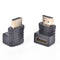 2x HDMI 90 Degree Elbow Connector Male to Female Wall-mounted TV HDMI Adapter^LJ