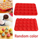 24 Cavity Silicone Muffin CupCake Cookie Chocolate Mould Pan Baking Tr ZYR
