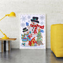 Special Shaped Drill Diamond Painting DIY Snowman Rhinestone Picture (H021)