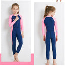 Dive&Sail M Dark Blue New Long Sleeve Wetsuit Kids One Piece Swimsuit Divin