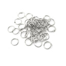 50 Pcs Staple Book Binder 20mm Outer Diameter Loose Leaf Ring Keychain ME