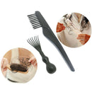 2 Pieces Nylon Bristles Hair Brush Cleaning Tool Remover Rake Comb Set