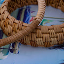 Fashion Handmade Straw Rattan Bracelet Simple Big Round Rattan Bracelet Wom