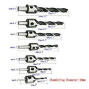 1X(Woodworking Drilling Or Chamfer Tool,8Pc wood Plug Cutter,6Pcs 1/4 Inch