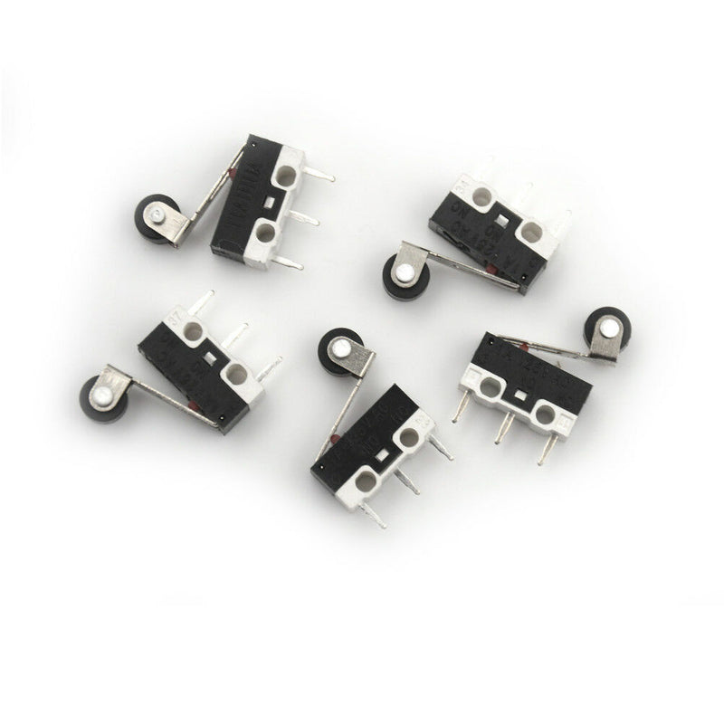 5x Ultra Mini Micro Switch Roller Lever Actuator Microswitch SPDTSubMiniature Yw