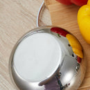 Stainless Steel Season Tin Jar Sugar Bowl Drum Shaped Miso With Spoon nhj