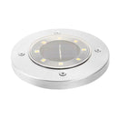 4pcs 8LED Solar Lawn Buried Lamp Waterproof Yard Ground Light (Cold White) A