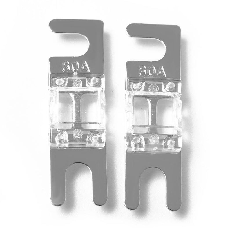 5pcs Nickel Plated Car Audio 32V AFS Mini ANL Fuses Auto Stud Fuses (80A)