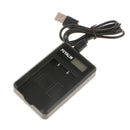 BLS1 Battery and Smart LCD Display USB Charger for Olympus EPL7 EPL6 EPL5
