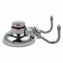 Vacuum Stainless Steel Suction Cup Double Hook Bathroom Wall Hanger
