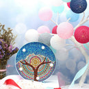 DIY Tree Diamond Painting Light Special Full Drill LED Night Lamp (Blue)