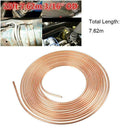 25ft Copper Steel Brake Clutch Oil Hose Anti-rust Fittings Kit Tubing Line K1V9